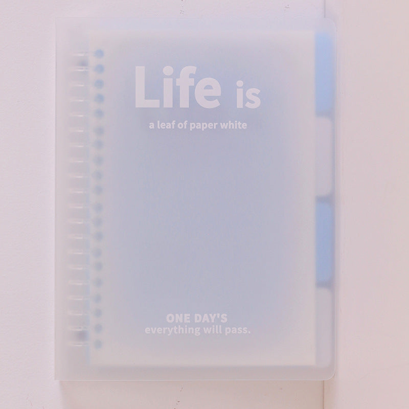 Life is Colorful Loose-Leaf Notebook, B5/A5 Lined