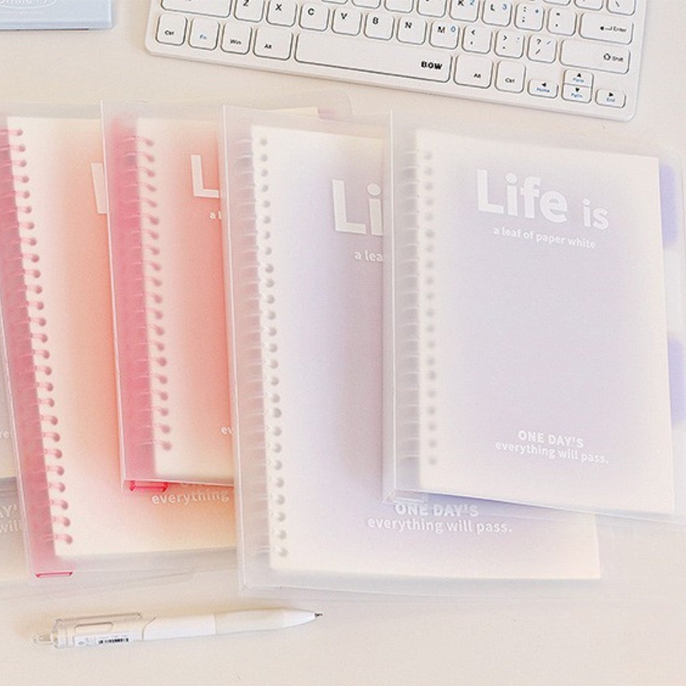 Life is Colorful Loose-Leaf Notebook, B5/A5 Lined