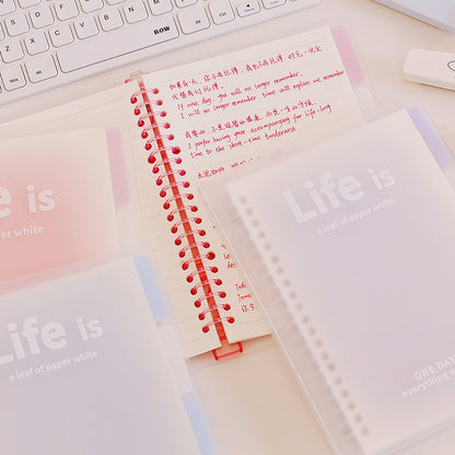 Life is Colorful B5/A5 Loose-Leaf Notebook
