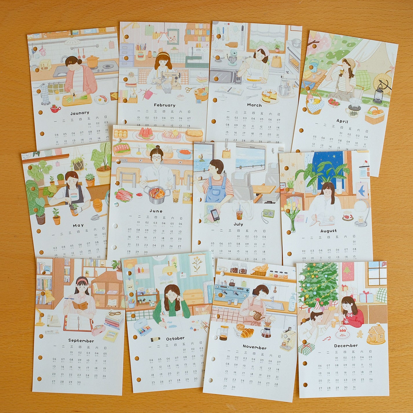 "Little Hours" 2027 Dated Weekly Planner Refills