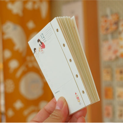 "Little Hours" 2027 Tri-Fold Loose-Leaf Monthly & Weekly Planner Refills