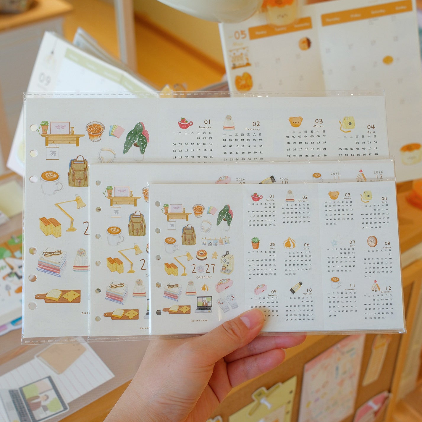 2027 Tri-Fold Monthly & Weekly Planner Refills (Academic & 2027 Full Year)