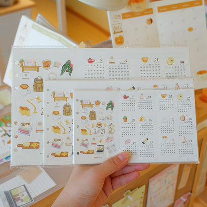 "Little Hours" 2027 Tri-Fold Loose-Leaf Monthly & Weekly Planner Refills