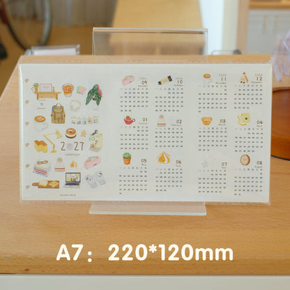 "Little Hours" 2027 Tri-Fold Loose-Leaf Monthly & Weekly Planner Refills
