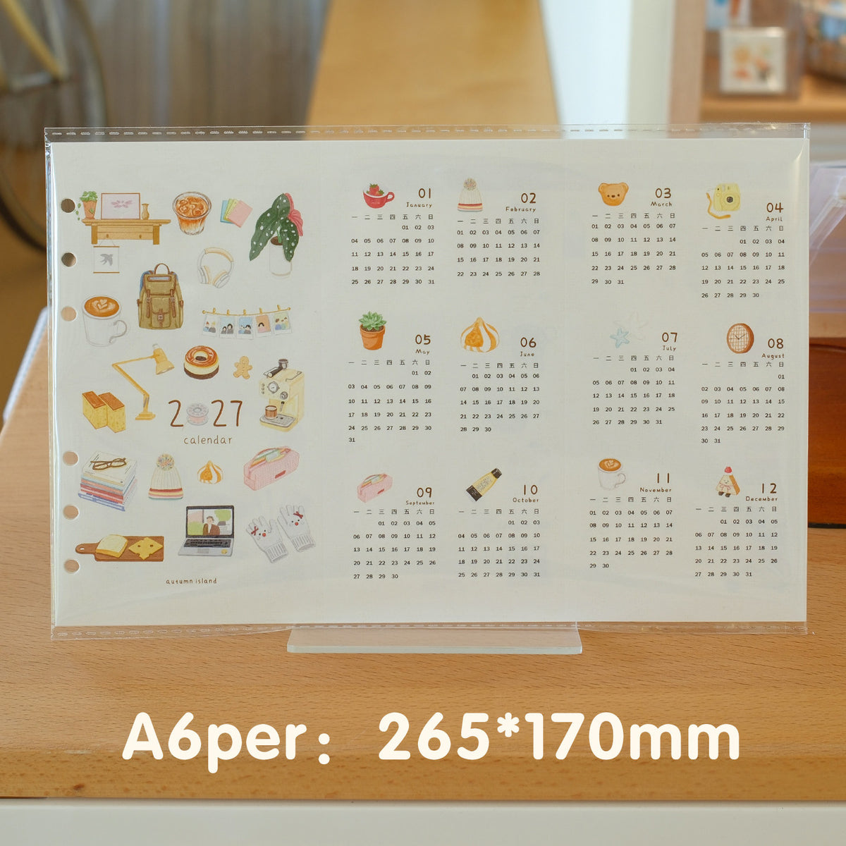 2027 Tri-Fold Monthly & Weekly Planner Refills (Academic & 2027 Full Year)