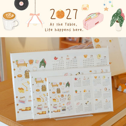 "Little Hours" 2027 Tri-Fold Loose-Leaf Monthly & Weekly Planner Refills