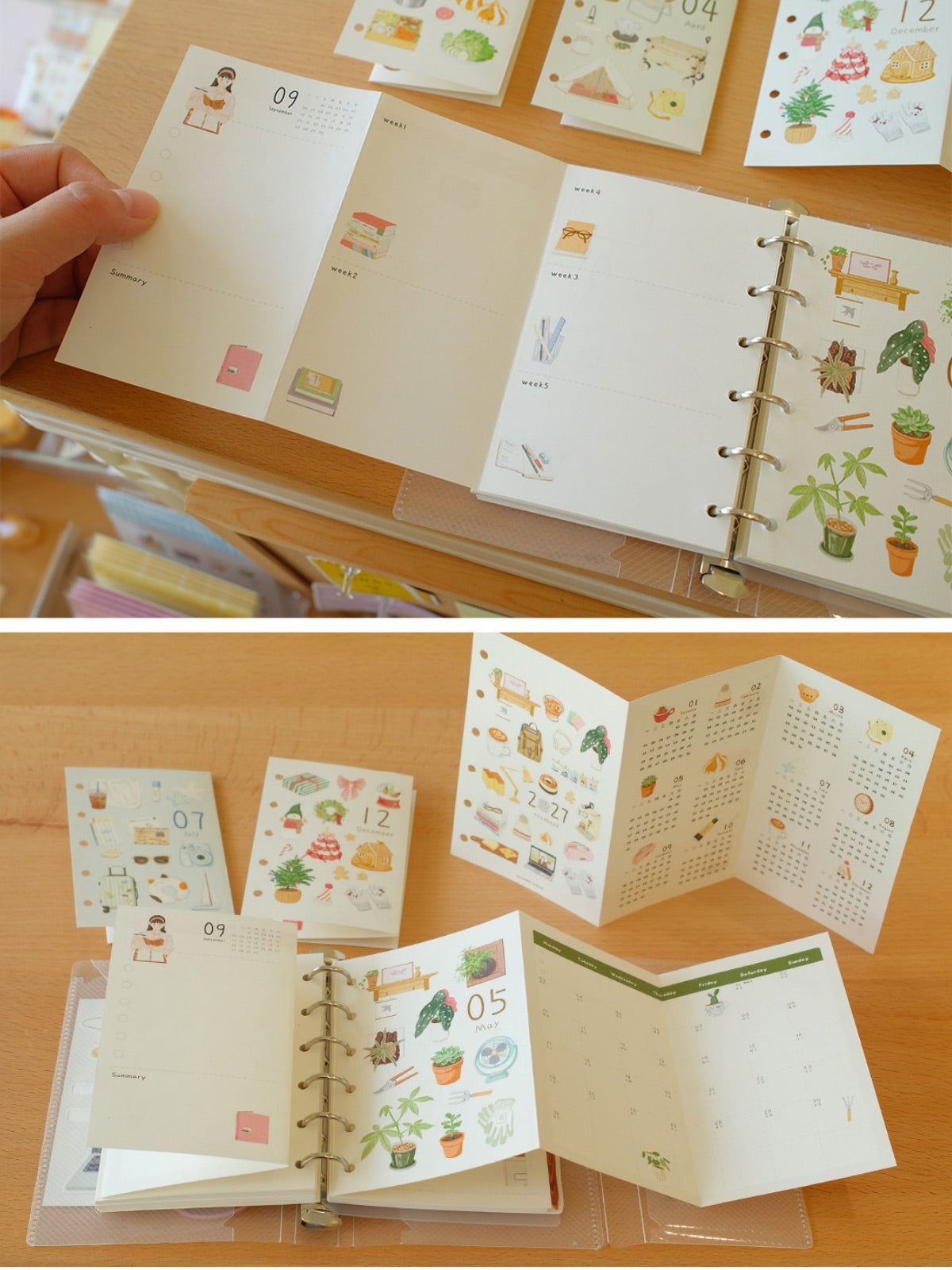 2027 Tri-Fold Monthly & Weekly Planner Refills (Academic & 2027 Full Year)