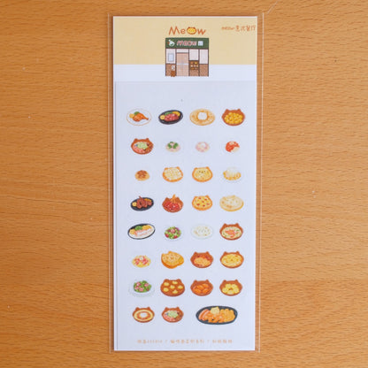 The Meow Market Whimsical Street Washi Die-cute Sticker