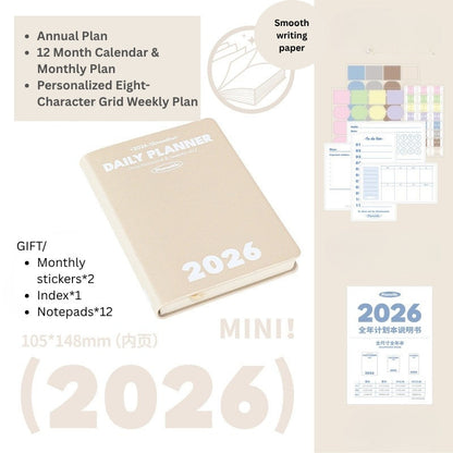 2026 Plan Smarter Daily Planner (A6 & Slim)