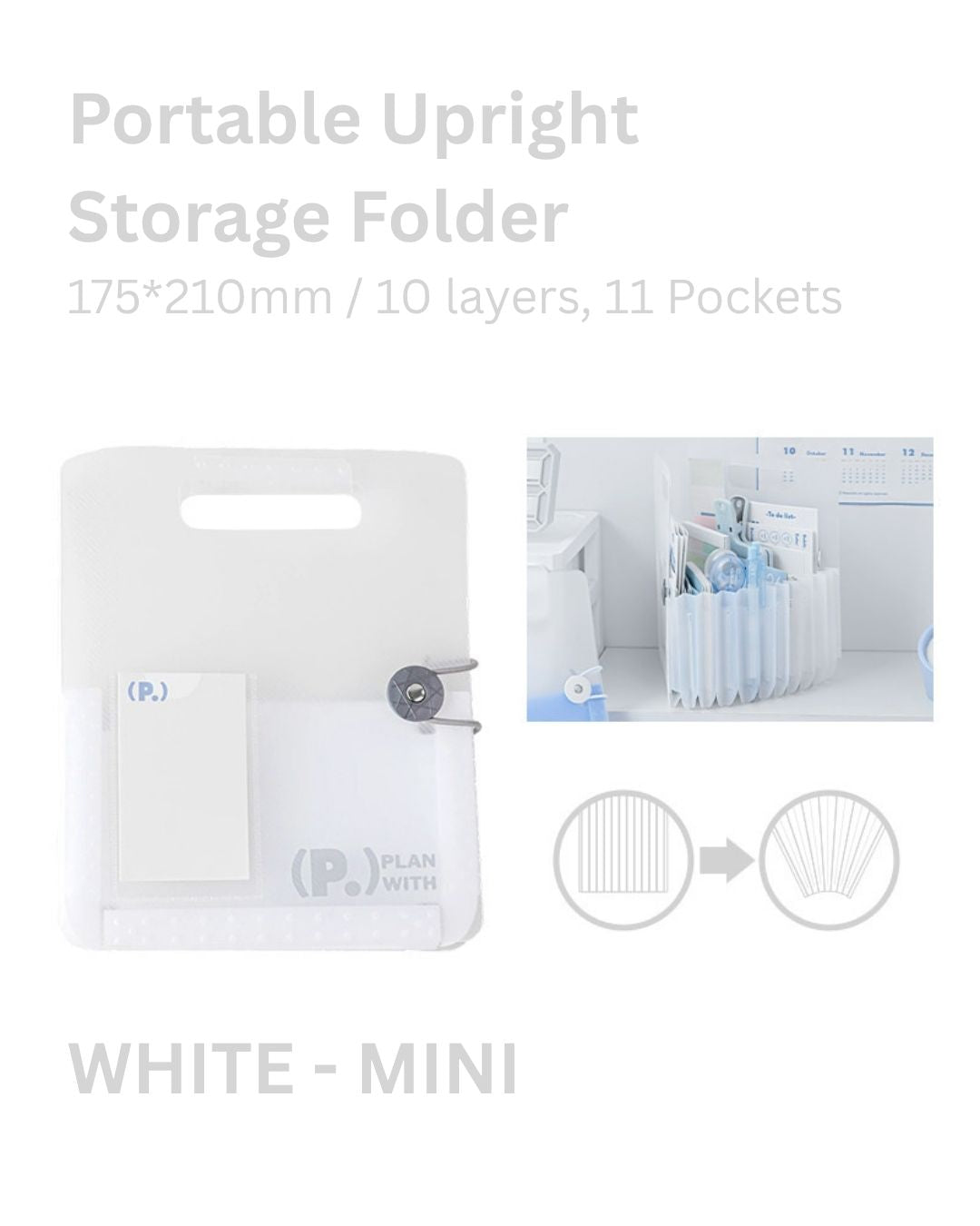 Portable Standing Accordion Folder
