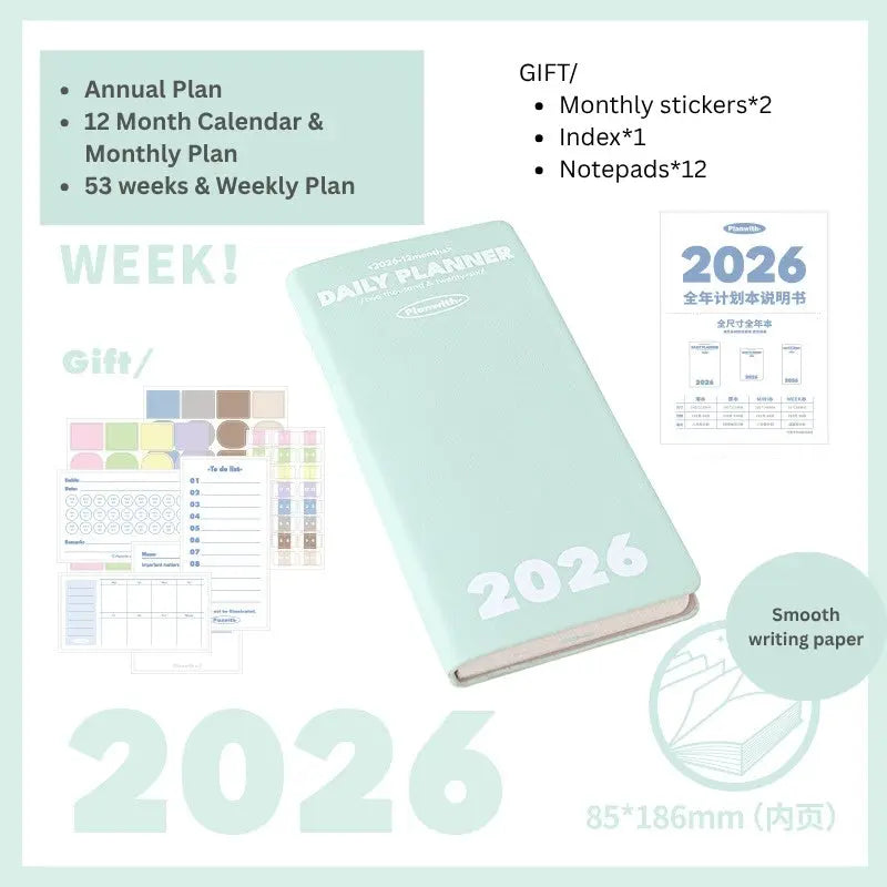 2026 Plan Smarter Daily Planner (A6 & Slim Edition) - SOLD OUT ChicChoi