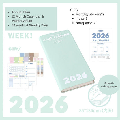 2026 Plan Smarter Daily Planner (A6 & Slim)