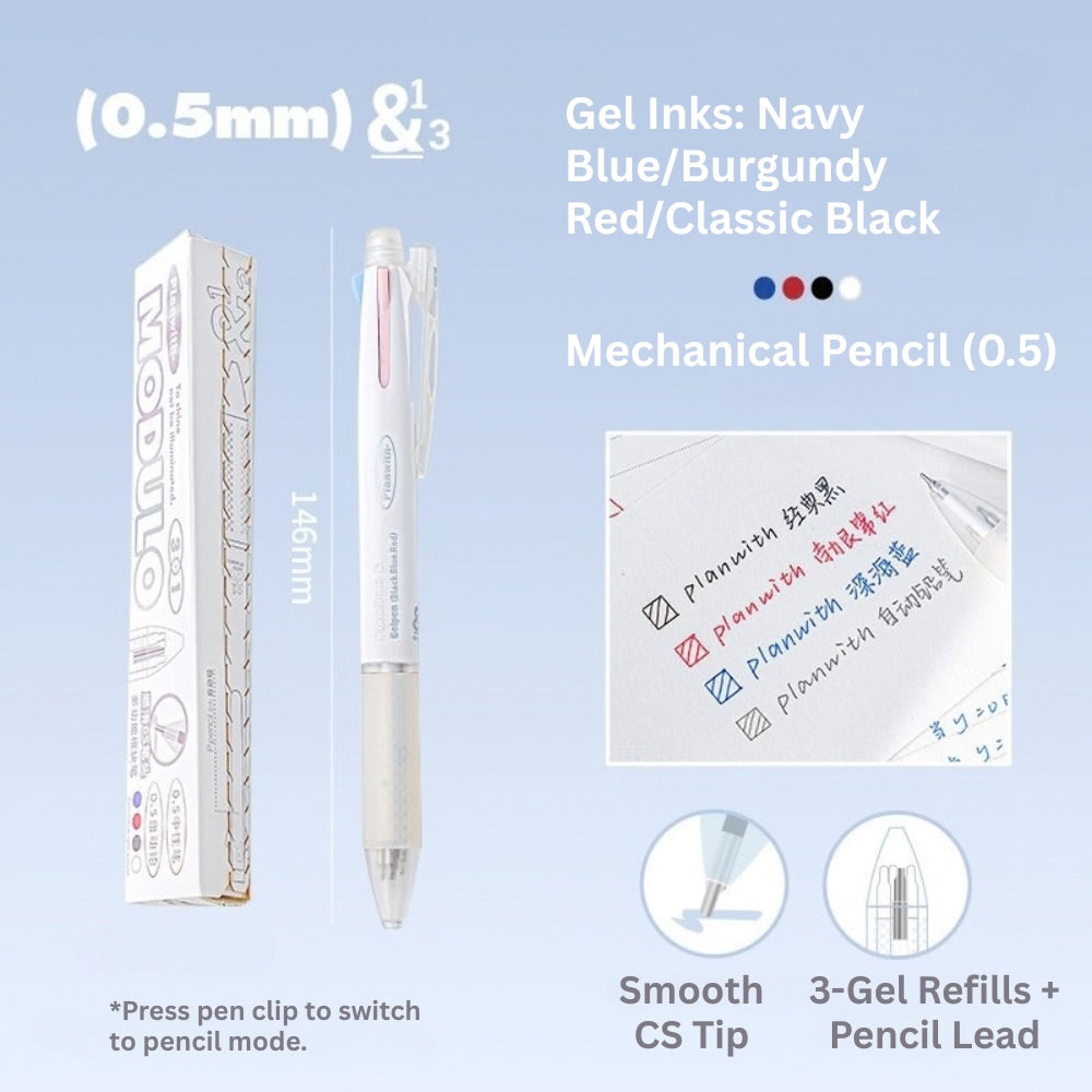 Modulo Series 3+1 Gel Pen with Mechanical Pencil