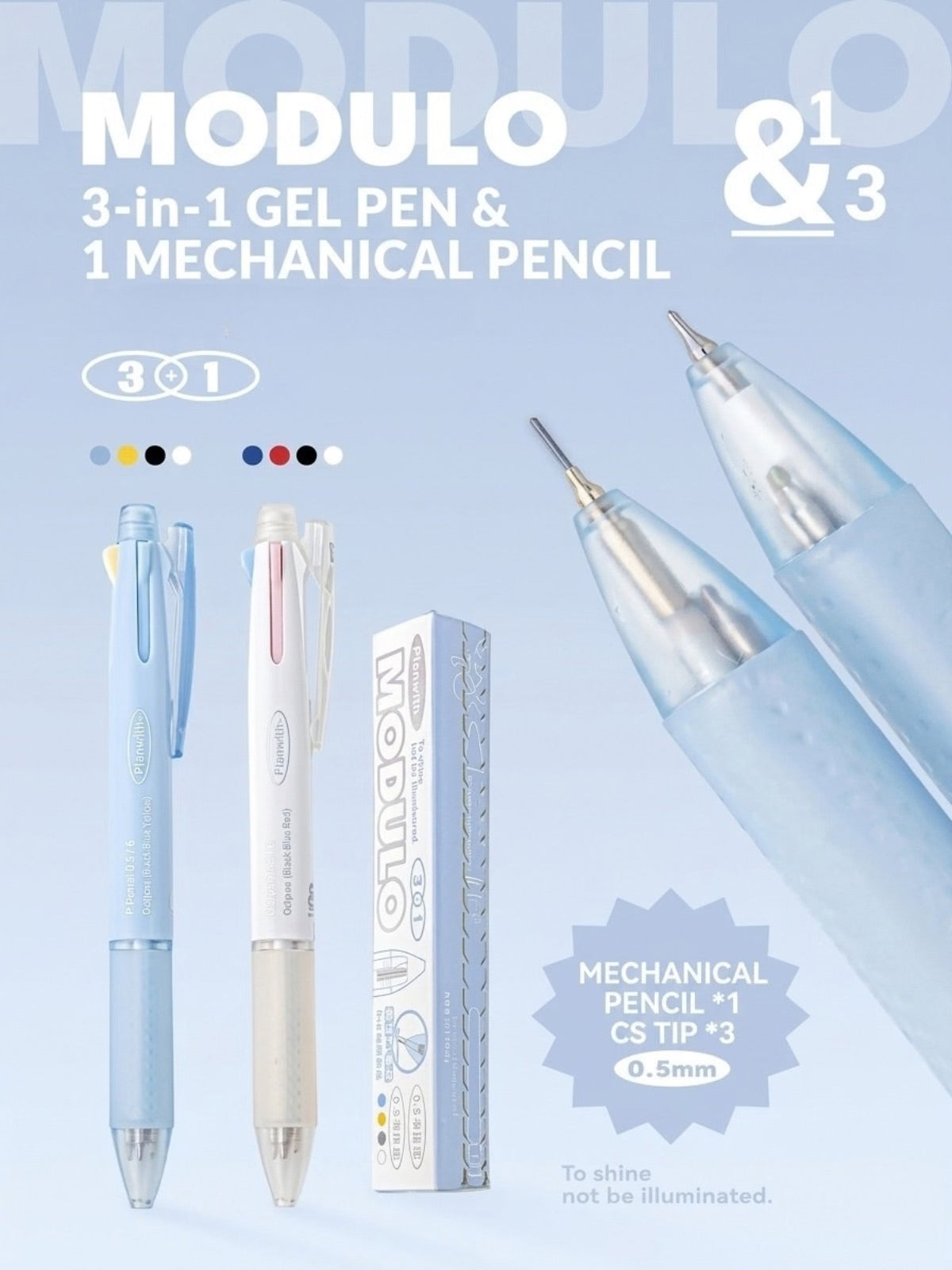 Modulo Series 3+1 Gel Pen with Mechanical Pencil