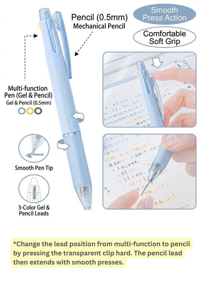 Modulo Series 3+1 Gel Pen with Mechanical Pencil