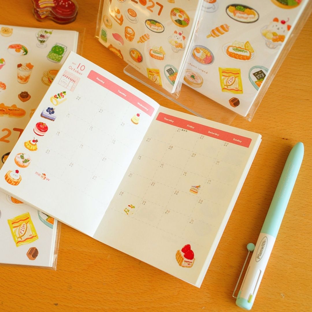 "Shopping Street" 2027 Monthly Planner - TN & Passport Size