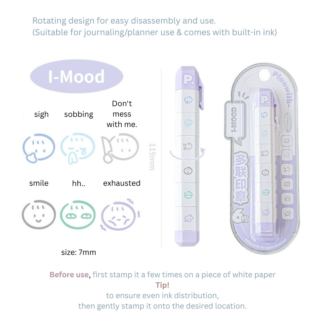 Multi-Pattern 6-in-1 Pen Stamp Set