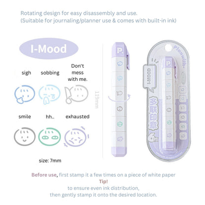 Multi-Pattern 6-in-1 Pen Stamp Set