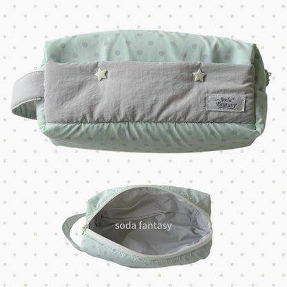 Original Mint Ash Polka Dot Pencil Pouch
