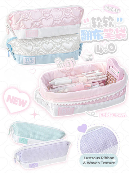 Soft Quilting 4.0 Large Capacity Foldable Pencil Pouch