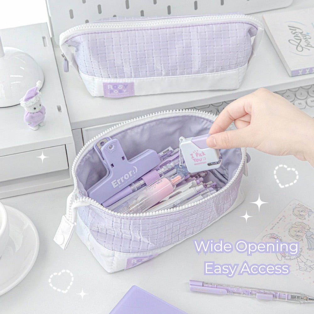 Soft Quilting 4.0 Large Capacity Foldable Pencil Pouch