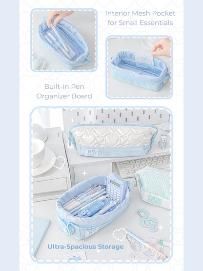 Soft Quilting 4.0 Large Capacity Foldable Pencil Pouch