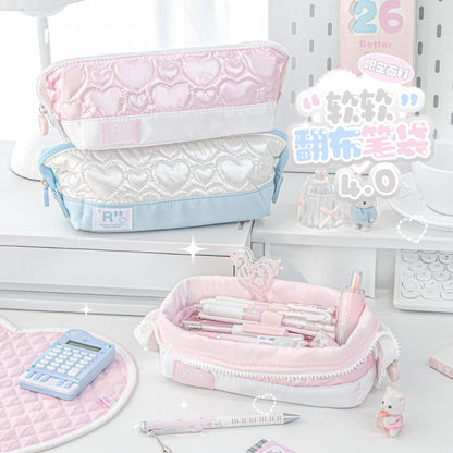 Soft Quilting 4.0 Large Capacity Foldable Pencil Pouch