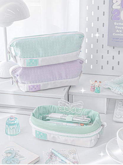 Soft Quilting 4.0 Large Capacity Foldable Pencil Pouch