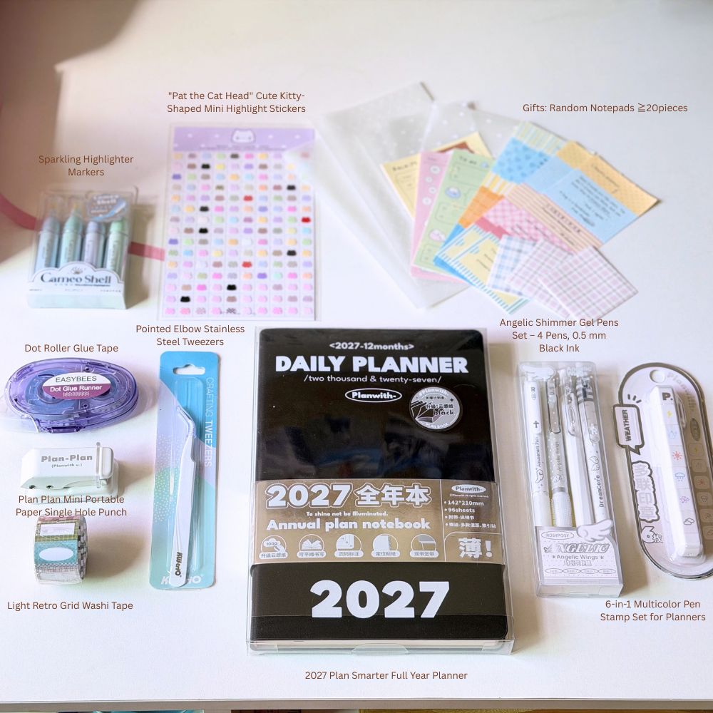 2027 Planner Gift & Setup Set (Black)
