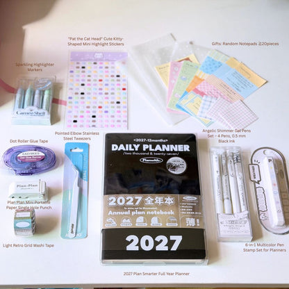2027 Planner Gift & Setup Set (Black)