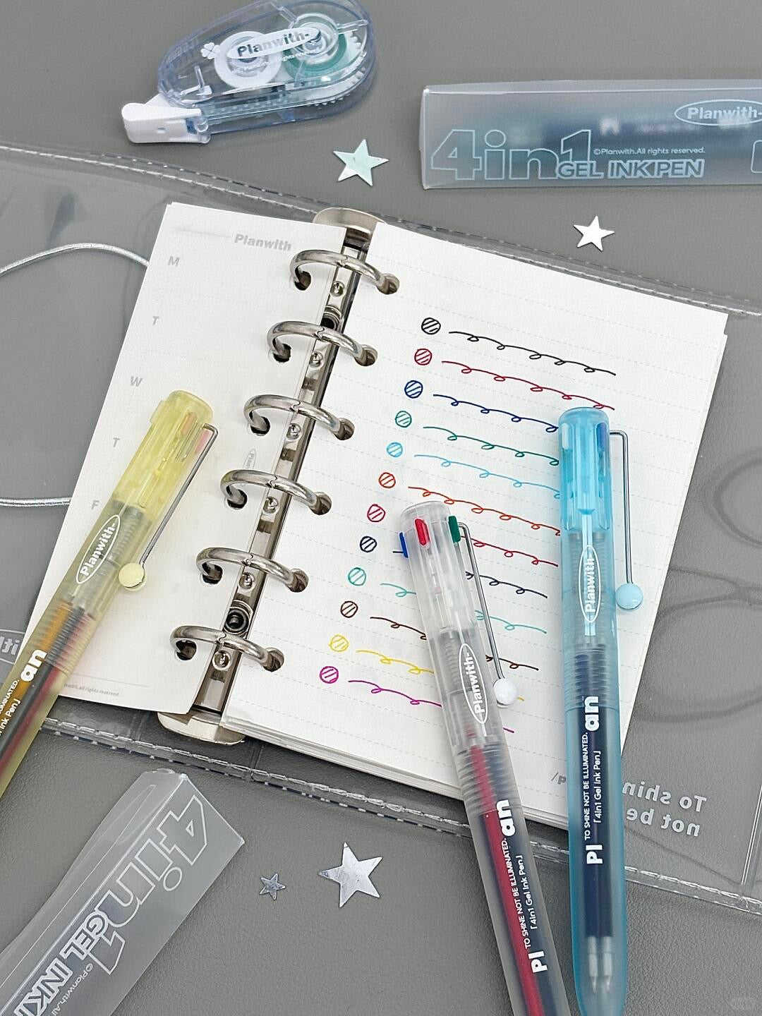 Transparent Frosted Mindflow 4-in-1 Stress-Relief Pen