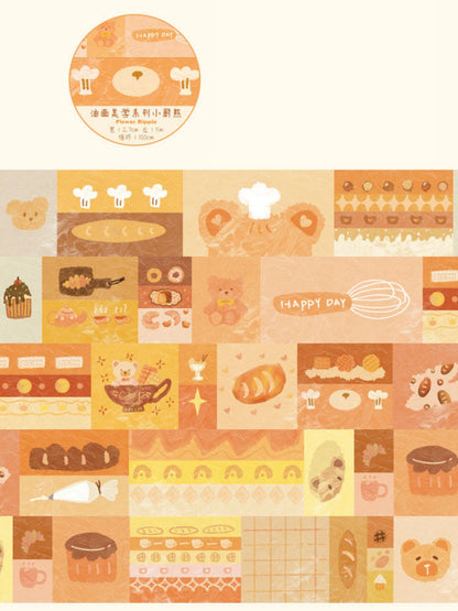 Oil Painting Aesthetic Patchwork Washi Tape