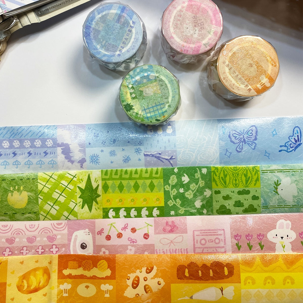 Oil Painting Aesthetic Patchwork Washi Tape