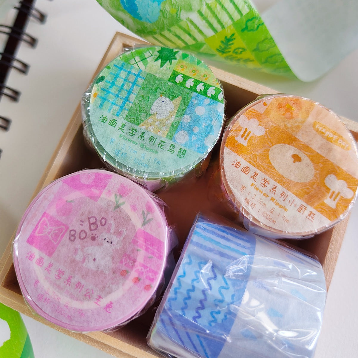 Oil Painting Aesthetic Patchwork Washi Tape
