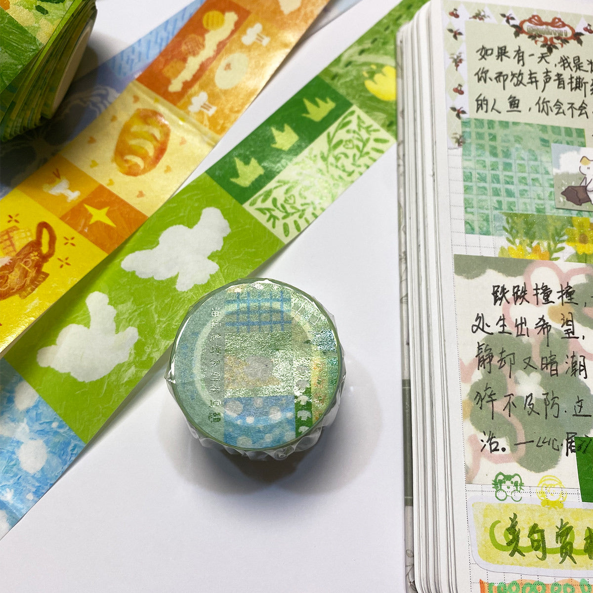 Oil Painting Aesthetic Patchwork Washi Tape