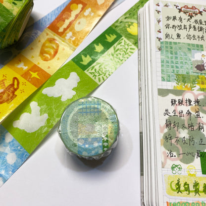 Oil Painting Aesthetic Patchwork Washi Tape