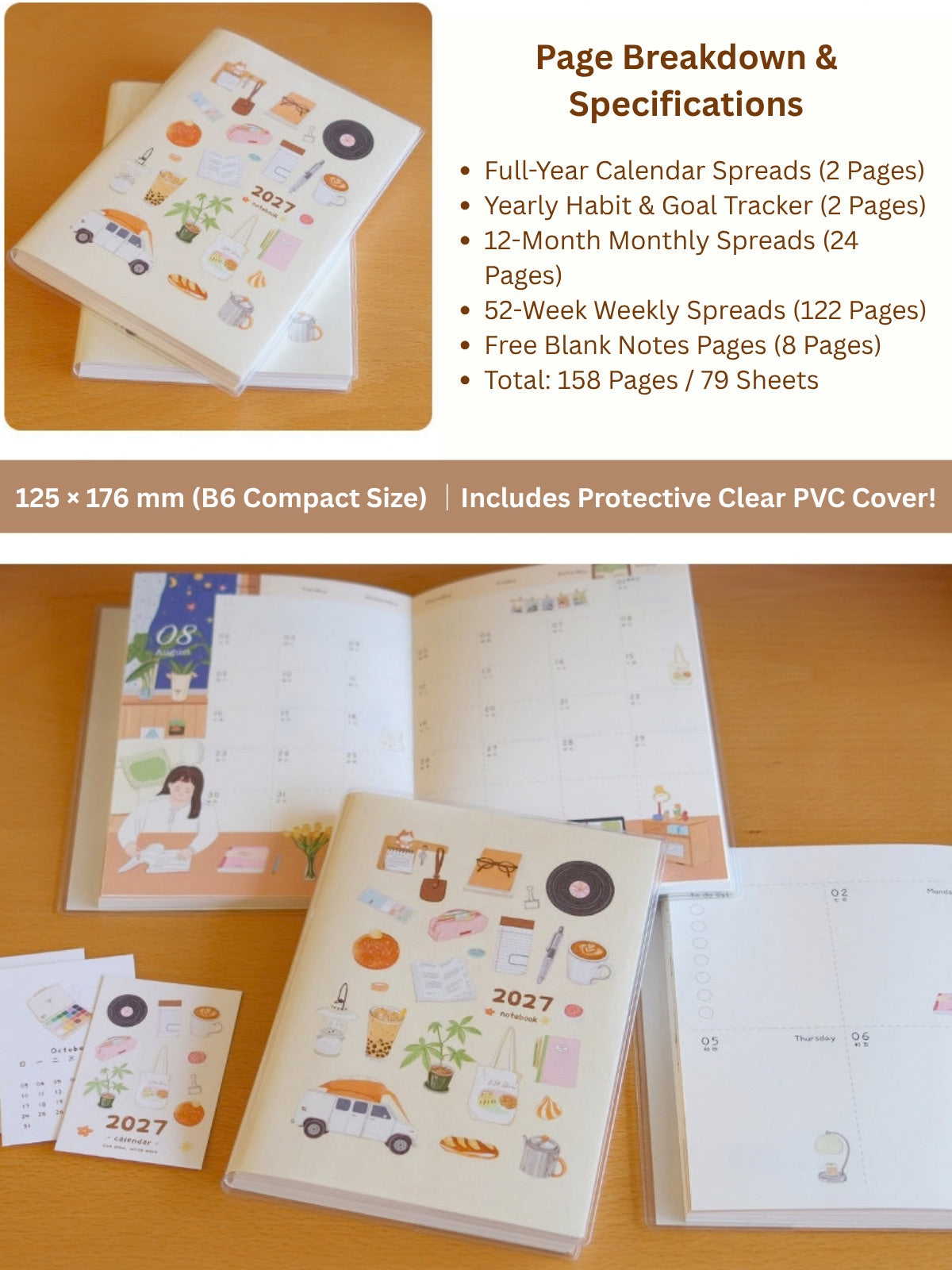 Original 2027 A Beautiful Tomorrow B6 Illustrated Planner