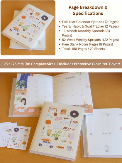 Original 2027 A Beautiful Tomorrow B6 Illustrated Planner
