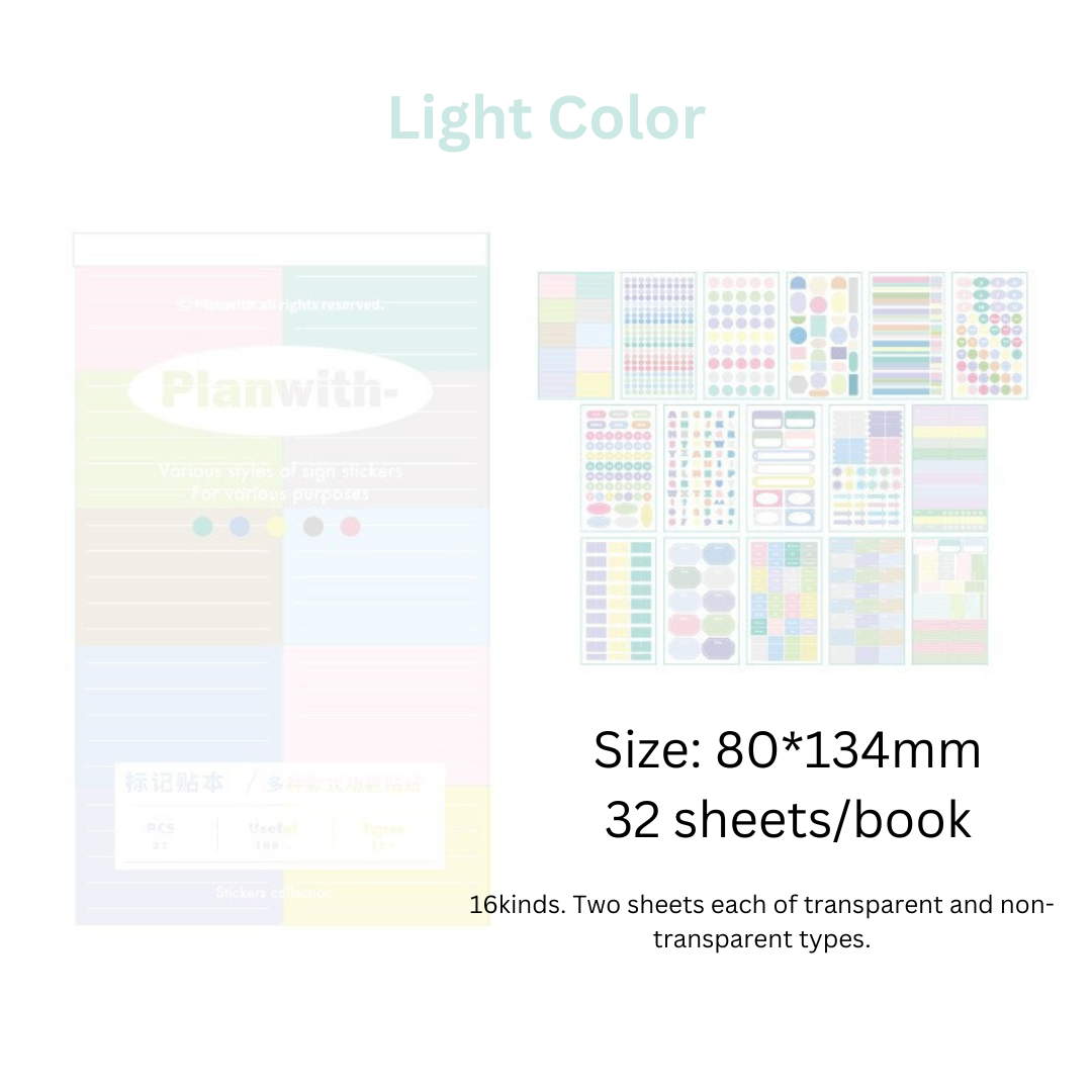 Multifunctional Learning Focus Marking Stickers