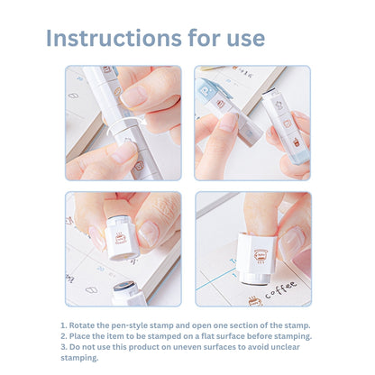 Multi-Pattern 6-in-1 Pen Stamp Set