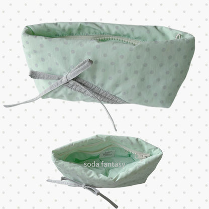 Original Mint Ash Polka Dot Pencil Pouch