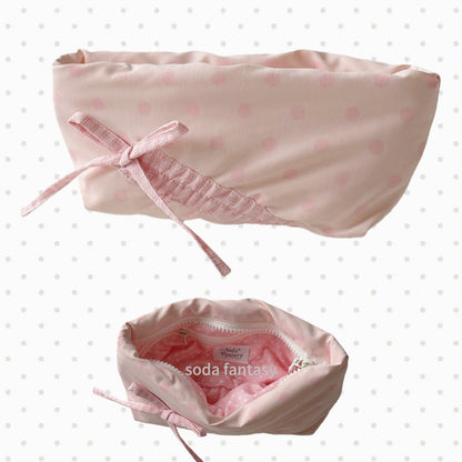 Original Pink Polka Dot Pencil Pouch