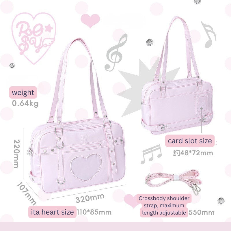Cyber-Chic Crossbody Shoulder Ita Bag