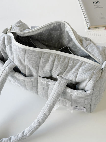 K-Style Puffer Tote Bag for Commute & Travel