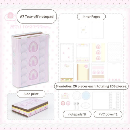 Strawberry Cake Edge-Gilded A7 Journal & Memo Pad