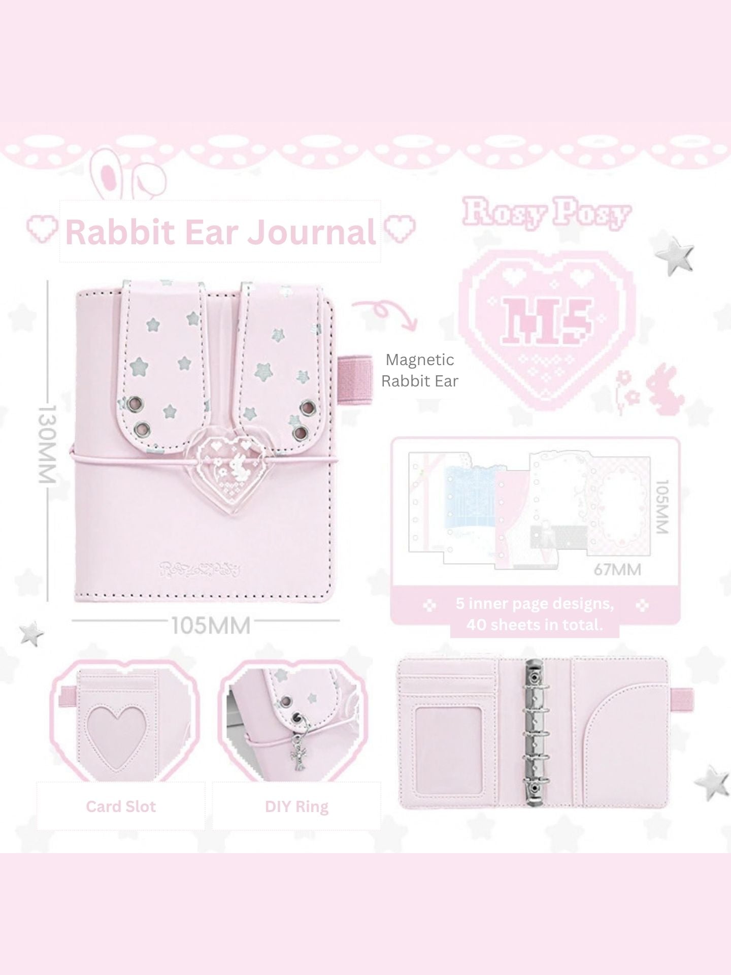 Bunny Ears M5 Binder Journal