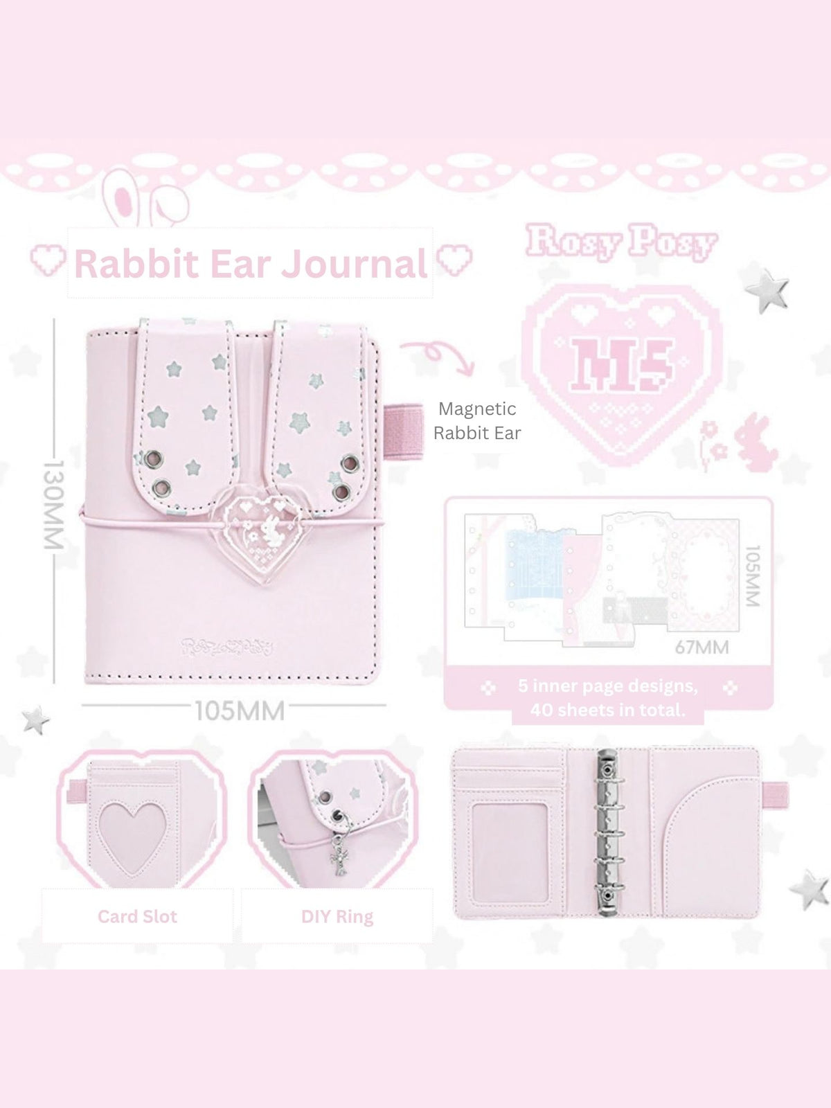 Bunny Ears M5 Binder Journal