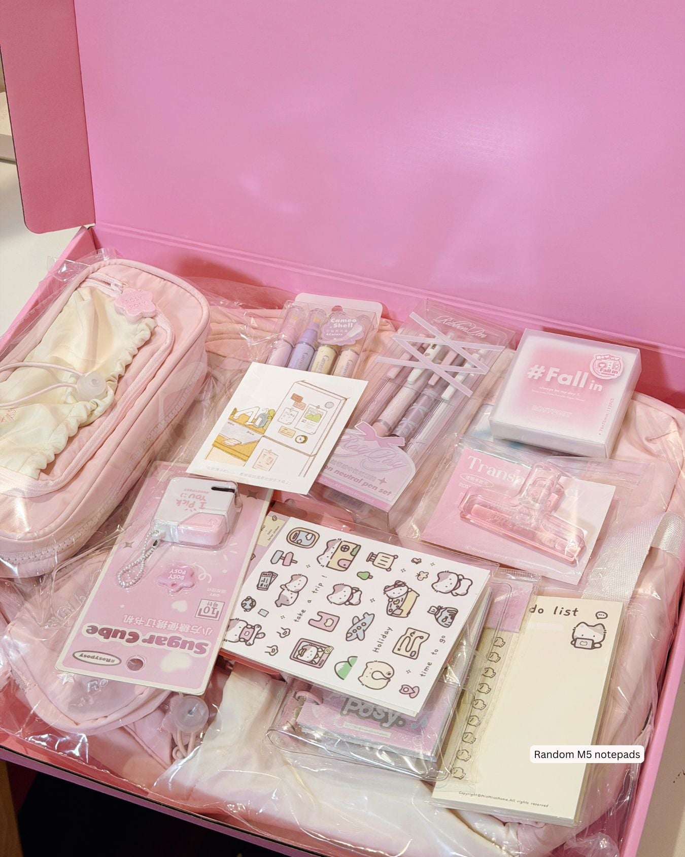 Pink Study Motivation Stationery Gift Set