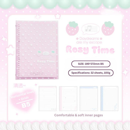 The Berry Sweet Soft-Touch Hand-friendly B5 Loose-Leaf Notebooks