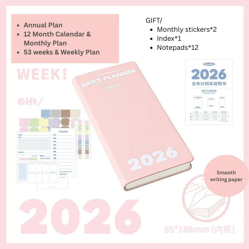2026 Plan Smarter Daily Planner (A6 & Slim Edition) - SOLD OUT ChicChoi